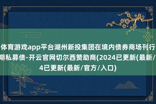 体育游戏app平台湖州新投集团在境内债券商场刊行了一只3年期私募债-开云官网切尔西赞助商(2024已更新(最新/官方/入口)